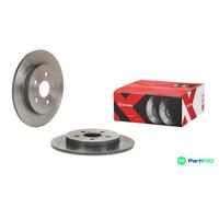2x Brake disc solid 08.A534.3X BREMBO for TOYOTA SUBARU LEXUS