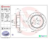 BREMBO 08.C252.1X Brake disc