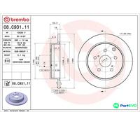 BREMBO 08.C931.11 Brake disc
