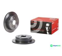 2x Brake disc solid 08.E764.11 BREMBO for DAEWOO CHEVROLET
