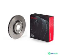 BREMBO 2 X BRAKE DISC 0978801S FOR AUDI SEAT VW