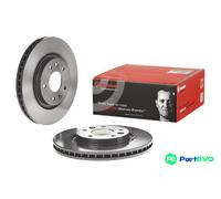 BREMBO 2x Brake Discs Vented Front Axle Braking Fits Ford Kuga Transit Connect