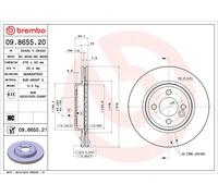Brembo 2 x Front Brake 276mm Disc Set fits Mini Mini 2001-2008 09.8655.21