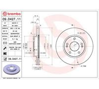 Brembo 2 x Front Brake 280mm Disc Set fits Hyundai Ioniq Kia Niro 1.6 Hybrid