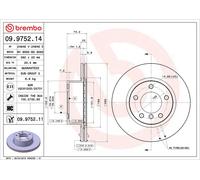 Brembo 2 x Front Brake 292mm Disc Set fits BMW 3 Series 5 Series 318 520