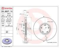 Brembo 2 x Front Brake 294mm Disc Set fits Ford Transit 2000-2006 2.4 2.3