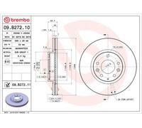 Brembo 2 x Front Brake 299mm Disc Set fits Mazda 6 2007-2013 1.8 2.0 2.5 2.2