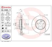 Brembo 2 x Front Brake 300mm Disc Set fits Mercedes-Benz Marco Polo Vito