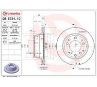 Brembo 2 x Rear Brake 290mm Disc Set fits Porsche 911 1972-1983 2.7 3.0
