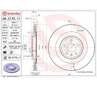 Brembo 2 x Rear Brake 356mm Disc Set fits Audi A6 A6 Allroad A7 A8 09.C170.11