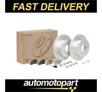 Brembo 2x Brake Discs and Pads Rear 280mm KT10006 Set Pair 1612434180 1614412180