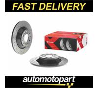 Brembo 2x Brake Discs Pair fits AUDI A6 C6 3.2 Rear 04 to 11 302mm Set Quality