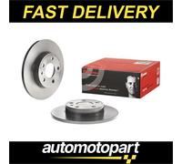 Brembo 2x Brake Discs Pair Solid fits ALFA ROMEO SZ 162C1 3.0 Rear 88 to 94 AR61
