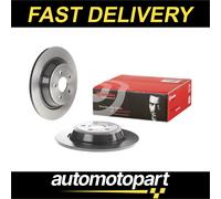 Brembo 2x Brake Discs Pair Solid fits FORD S-MAX 2.5 Rear 2021 on BGCA 316mm Set