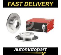 Brembo 2x Brake Discs Pair Solid fits NISSAN CABSTAR F24M 2.5D Rear 06 to 13 Wit