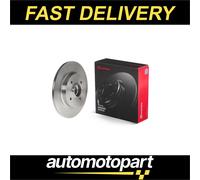Brembo 2x Brake Discs Pair Solid fits PEUGEOT PARTNER Rear 1.2 1.6 1.6D 2008 on
