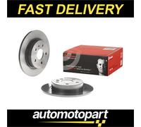 Brembo 2x Brake Discs Pair Solid fits VAUXHALL ASTRA K 1.6 Rear 2015 on 264mm Se
