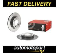Brembo 2x Brake Discs Pair Solid fits VAUXHALL CORSAVAN E 1.2 Rear 2014 on B12XE