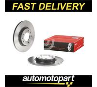 Brembo 2x Brake Discs Pair Solid fits VAUXHALL GRANDLAND X Rear 2017 on 268mm Se