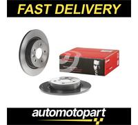 Brembo 2x Brake Discs Pair Solid fits VOLVO V50 545 Rear 03 to 12 280mm Set New