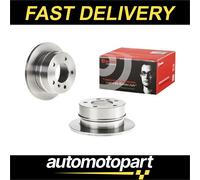 Brembo 2x Brake Discs Pair Solid fits VW LT Mk2 2.8D Rear 97 to 03 258mm Set New