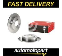 Brembo Brake Discs 08.A916.10 234mm Solid Rear Pair for KIA Picanto 1.1 (04-11)