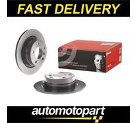 BREMBO 2x Brake Discs Rear Solid With Bolts/Screws Fits BMW 1 Series 2 Series