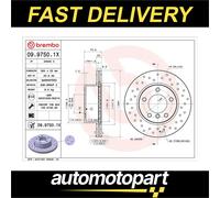 Brake discs BMW 1 (E81) 116 i 09.9750.1X