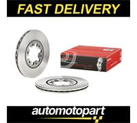 Brembo 2x Brake Discs Pair Vented fits MAZDA E2200 SR2 2.2D Front 85 to 03 256mm