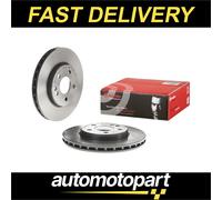 Brembo 2x Brake Discs Pair Vented fits MERCEDES B200 W245 2.0D Front 05 to 11 OM