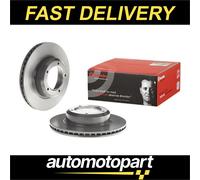Brembo 2x Brake Discs Pair Vented fits RANGE ROVER VOGUE 4.3 Front 92 to 94 40D