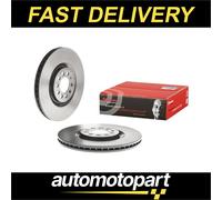 Brembo 2x Brake Discs Pair Vented fits VW POLO 9N 1.4 Front 06 to 09 BUD 312mm S