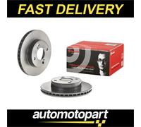 BREMBO 2x Brake Discs Vented Front Axle Braking Fits Suzuki Celerio 09.C935.11