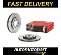 2x Brake Discs Pair Vented fits VW UP 1.0 Front 2011 on 256mm Set Brembo Quality