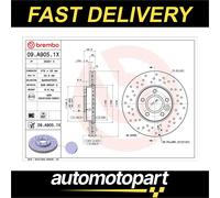 Brembo 2x Brake Discs Pair Vented Front 278mm 09.A905.1X Set 1686722 1686723 New
