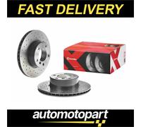 Brembo 2x Brake Discs Pair Vented Front 296mm 09.6924.1X Set 34111163013 Quality