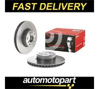 2x Brake Discs Pair Vented fits BMW ALPINA B10 E39 4.6 Front 96 to 98 324mm Set