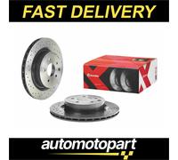 2x Brake disc perforated/vented 09.7356.2X BREMBO for NISSAN 350Z Coupe