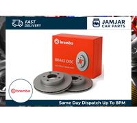 BREMBO 2x Brake Discs Solid Rear Axle Braking Fits Ford Transit 08.C539.11