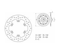 Brembo 68b407e4 Brake Disc