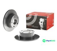 2x Brake disc solid 08.5743.11 BREMBO for AUDI VW SKODA