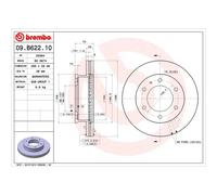 BREMBO Brake Disc 09.B622.10