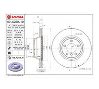 BREMBO Brake Disc Front Internally Vented Fits BMW 1 Series 3 Series X1