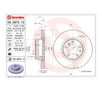 BREMBO Brake Disc Front Internally Vented With Bolts/Screws Fits BMW 7 Series