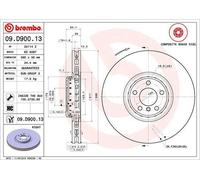 BREMBO 09.D900.13 Brake disc