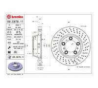 BREMBO Brake Disc Rear Per Fits Porsche 911 3.0 Carrera 4 3.0 Carrera T
