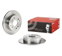 Brembo Brake Discs Rear 08.9603.10 - 2x Solid with Bolts & Screws for Rover 600 (1993-1999)