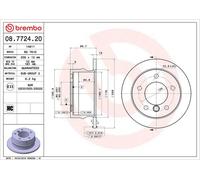 BREMBO 08.7724.20 Brake disc