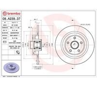 BREMBO 08.A239.37 Brake disc