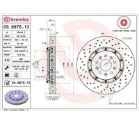 BREMBO 09.9976.13 Brake disc